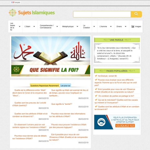 Sujets Islamiques